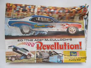 lot 215 image: Extra Large Revell Revellution Funny Car - Ed The Ace McCullochs 