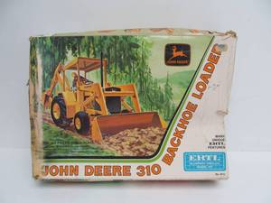 lot 219 image: Vintage ERTL John Deere 310 Backhoe Loader