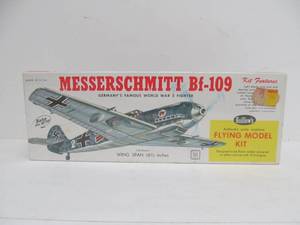 lot 241 image: Guillows Messerschmitt Bf-109 Flying Model Kit