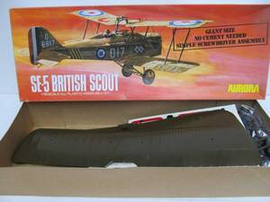 lot 277 image: Larger Aurora SE-5 British Scout