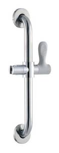 lot 32 image: GLACIER BAY 18 in. x 1-14 in. Concealed Screw ADA Compliant Grab Bar with Adjustable Hand Shower Holder in Chrome