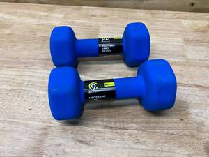 lot 38 image: CHAMPION Set of 8lb. Neoprene Hand Weights
