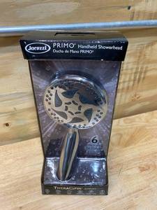 lot 61 image: JACUZZI Theraspin Chrome 6-Spray Handheld Shower 2.5-GPM (9.5-LPM)