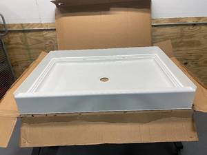 lot 59 image: AQUATIC A2 48 Inch Shower Pan