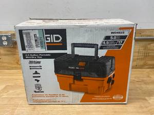 lot 99 image: RIDGID 4.5 Gallon 5.0-Peak HP ProPack WetDry Shop Vacuum