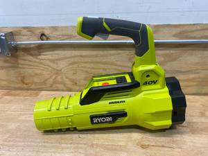 lot 90 image: RYOBI RY40407VNM 40V Lithium-Ion Cordless Jet Fan Blower (Tool Only)- Missing Tube