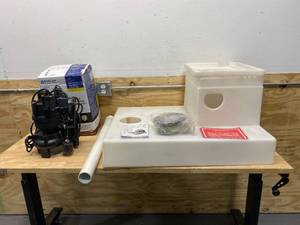 lot 129 image: BURCAM 12 HP Easy Flush Sewage Pump System