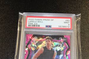 2020-21 Prizm Draft Pink Ice Prizm LaMelo Ball #83 PSA 9 Rookie Card