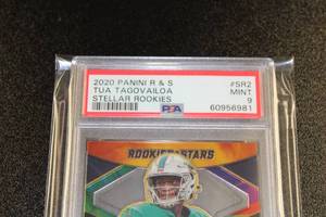 2020 Rookies & Stars Stellar Rookie Tua Tagovailoa #SR2 PSA 9 Rookie Card