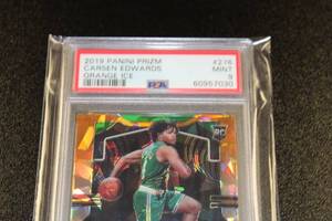 2019-20 Prizm Orange Ice Carsen Edwards #276 PSA 9 Rookie Card