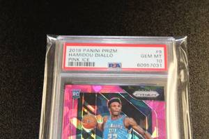 2018-19 Prizm Pink Ice Hamidou Diallo #9 PSA 10 Rookie Card