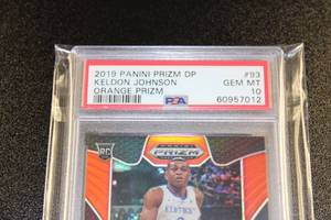 2019-20 Prizm Draft Orange Keldon Johnson #93 PSA 10 Rookie Card
