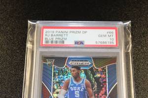 2019-20 Prizm Draft Blue RJ Barrett #66 PSA 10 Rookie Card