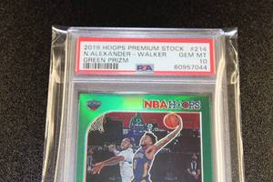 2019-20 Hoops Premium Stock Green Nickeil Alexander Walker #214 PSA 10 Rookie Card