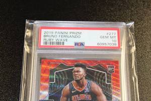 2019-20 Prizm Ruby Wave Bruno Fernando #277 PSA 10 Rookie Card