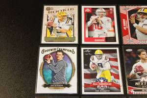 Joe Burrow Football Card Lot  15 Different Cards w 8 Rookie Cards