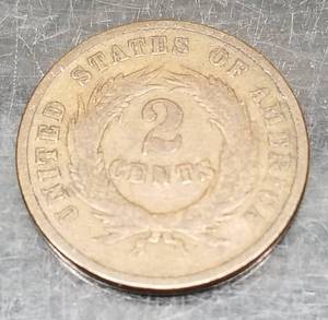 1869 US TWO CENT PIECE