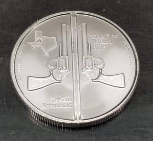 1 TROY OZ .999 FINE SILVER 2ND AMENDMENT GUNS UP AMERICA
