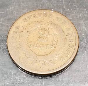 1868 US TWO CENT PIECE