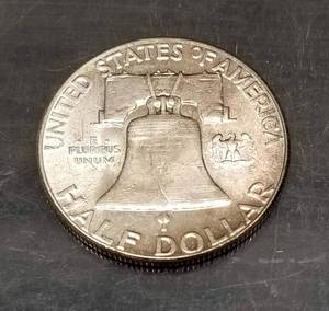 1955 FRANKLIN HALF DOLLAR BU-UNC