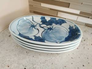 lot 18 image: Four Ceramic Blue & White Dishes