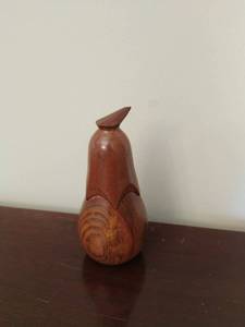 lot 43 image: Hand Carved Wood Pear