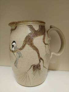 lot 132 image: Handmade Pitcher by Jim and Gina Mahoney