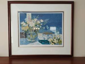 lot 58 image: Large Framed Print Signed by Artist Ellen Gunn & Numbered
