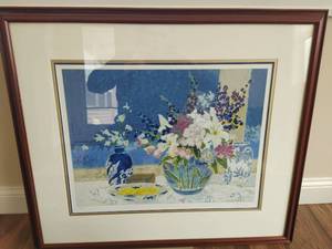lot 59 image: Large Framed Print Signed by Artist Ellen Gunn & Numbered