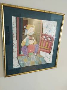 lot 64 image: Framed Asian Style Original Artwork