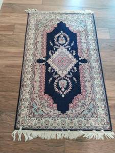 lot 68 image: Vintage Navy Blue Rug