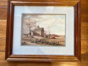 Framed Picture of Farm & Truck