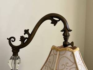 Floor Lamp with Beaded Shade