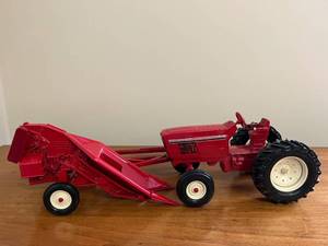 Vintage Toy Tractor & Attachment