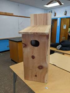 lot 132 image: Very large birdhouse 11.2515.532 its ready for your personal paint or stain job