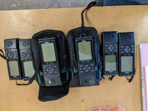 lot 133 image: 6 Garmin GPS 12 units with 2 cases...