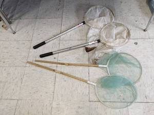 lot 451 image: 4 large aquarium nets...