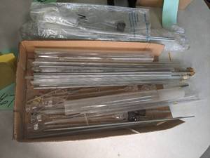 lot 467 image: Misc glass tubes from science room...