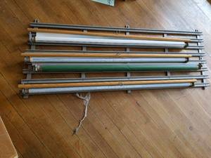 lot 494 image: Wall mounted map holder with 4 maps...