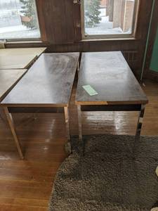 lot 504 image: 2 work tables 602428...