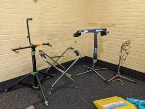 lot 89 image: Multiple instrument stands (see pho...