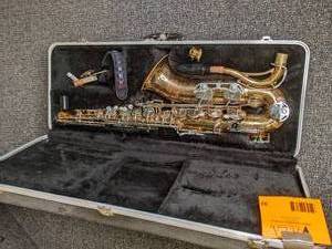 lot 93 image: Bundy II saxophone and case...