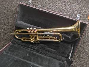 lot 99 image: Trumpet in case...