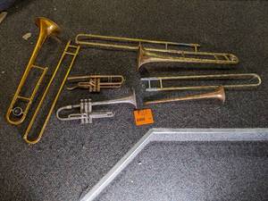 lot 102 image: Trombone and trumpet parts (see pho...
