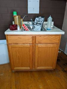lot 553 image: cabinet with sink 37.52636 w...