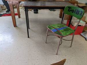 lot 585 image: Work table 422029.5 and meta...