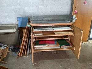 lot 621 image: Large paper cabinet plus contents a...