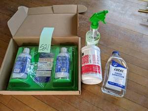 lot 521 image: Emergency eye wash station, partial...