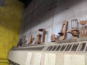 lot 54 image: Lot of wood craft projects handmade...