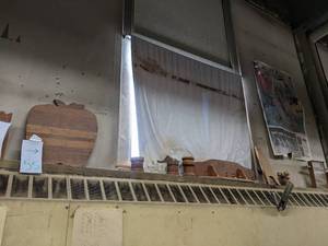 lot 55 image: Lot of wood craft projects handmade...